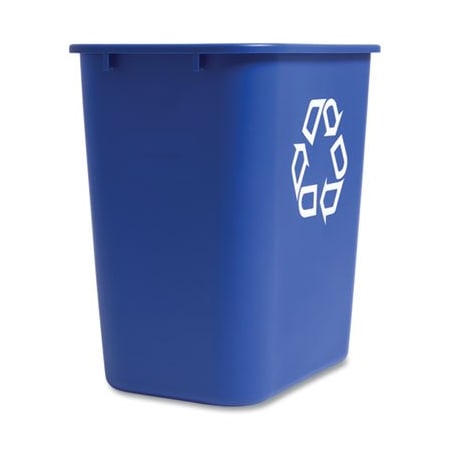 Coastwide Professional OPEN TOP INDOOR RECYCLING CONTAINER, PLASTIC, 7 GAL, BLUE 266429